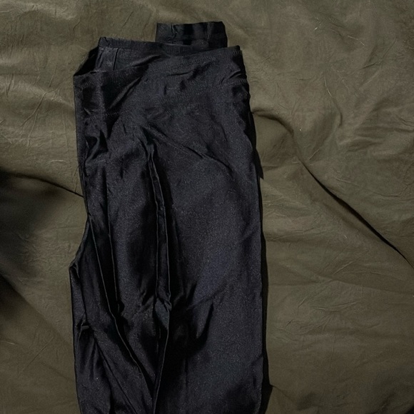 2 for 15$// Shiny Black Leggings - Picture 1 of 3